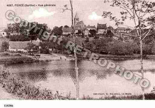 Ville de FERCESURSARTHE, carte postale ancienne