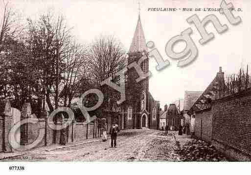 Ville de FIEULAINE, carte postale ancienne