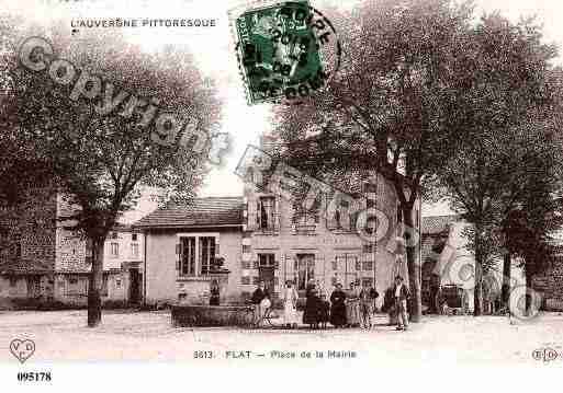 Ville de FLAT, carte postale ancienne