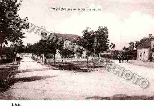 Ville de FOURS, carte postale ancienne