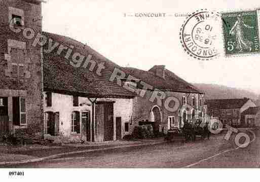 Ville de GONCOURT, carte postale ancienne