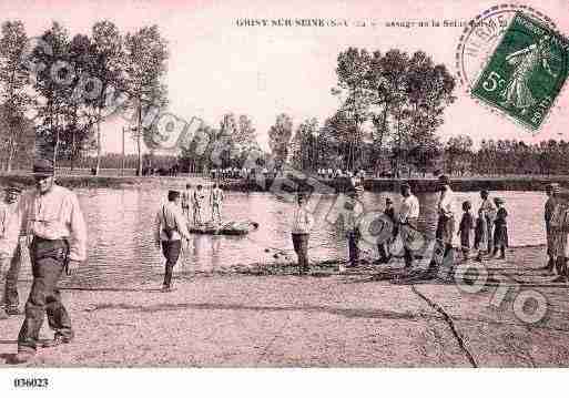 Ville de GRISYSURSEINE, carte postale ancienne