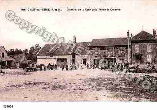 Ville de GRISYSURSEINE, carte postale ancienne