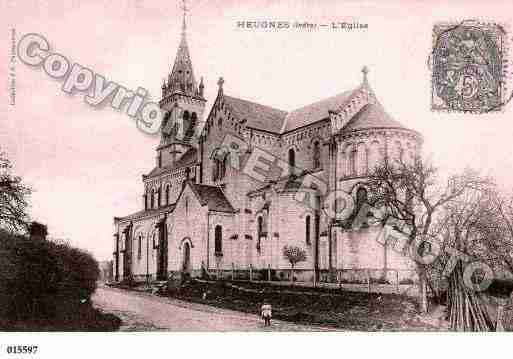 Ville de HEUGNES, carte postale ancienne Ville de HEUGNES, carte postale ancienne