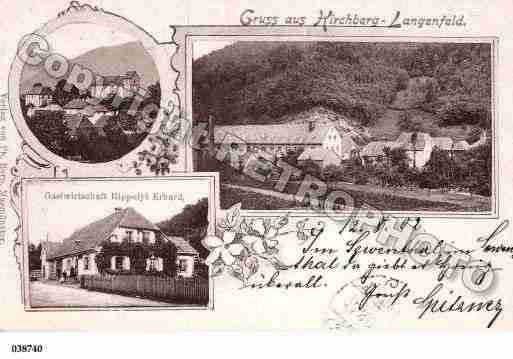 Ville de KIRCHBERG, carte postale ancienne