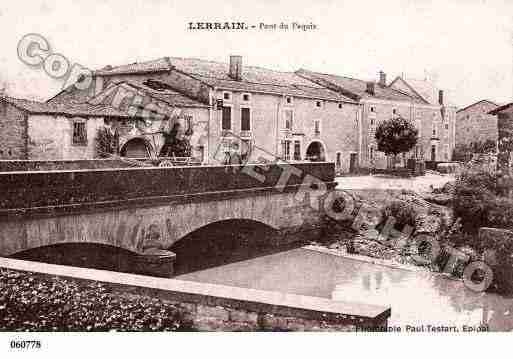 Ville de LERRAIN, carte postale ancienne