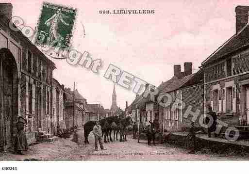 Ville de LIEUVILLERS, carte postale ancienne