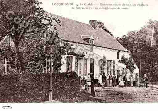 Ville de LOCQUIGNOL, carte postale ancienne