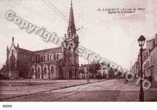 Ville de LORIENT, carte postale ancienne