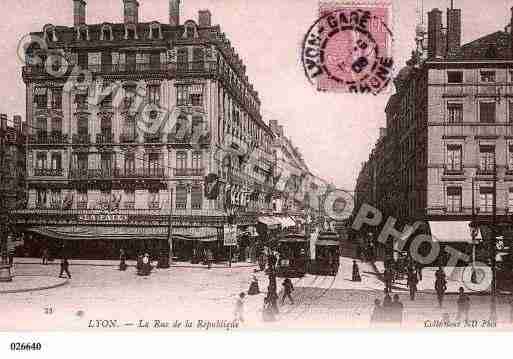 Ville de LYON, carte postale ancienne