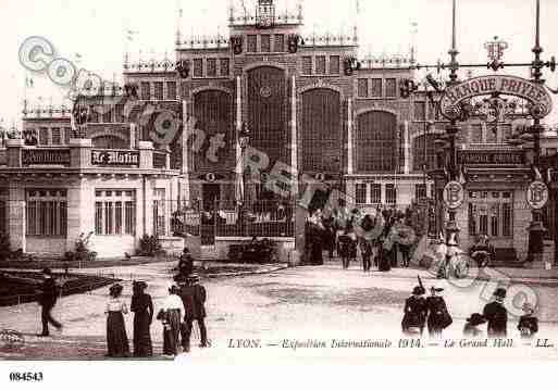 Ville de LYON, carte postale ancienne