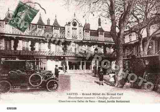 Ville de MANTES, carte postale ancienne