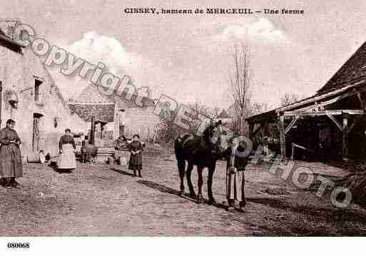 Ville de MERCEUIL, carte postale ancienne