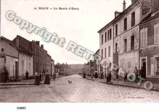 Ville de MILLYLAFORET, carte postale ancienne
