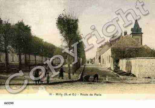 Ville de MILLYLAFORET, carte postale ancienne