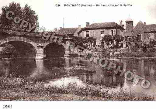 Ville de MONTBIZOT, carte postale ancienne