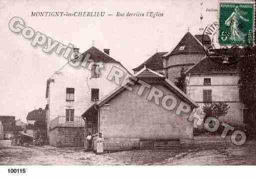 Ville de MONTIGNYLESCHERLIEU, carte postale ancienne