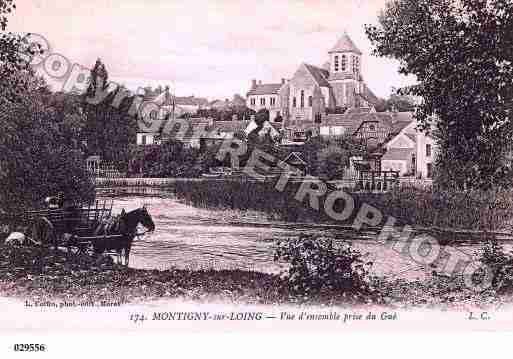 Ville de MONTIGNYSURLOING, carte postale ancienne