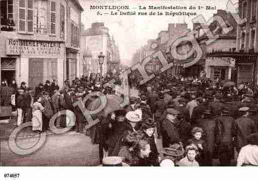 Ville de MONTLUCON, carte postale ancienne