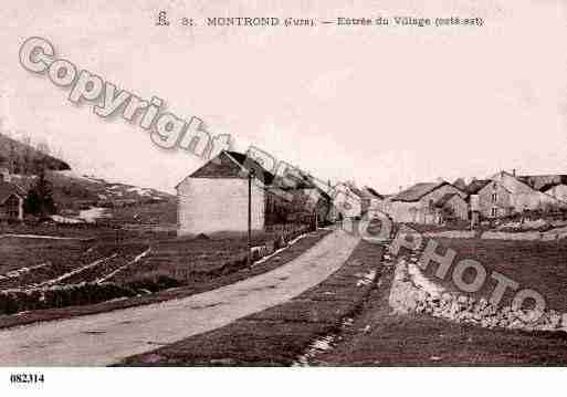 Ville de MONTROND, carte postale ancienne