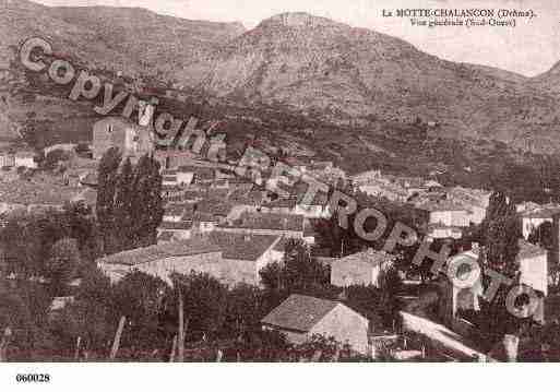 Ville de MOTTECHALANCON(LA), carte postale ancienne