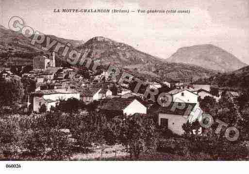 Ville de MOTTECHALANCON(LA), carte postale ancienne