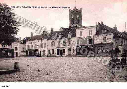 Ville de NEAUPHLELECHATEAU, carte postale ancienne