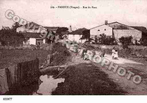 Ville de PADOUX, carte postale ancienne