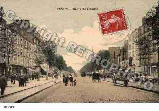 Ville de PANTIN, carte postale ancienne