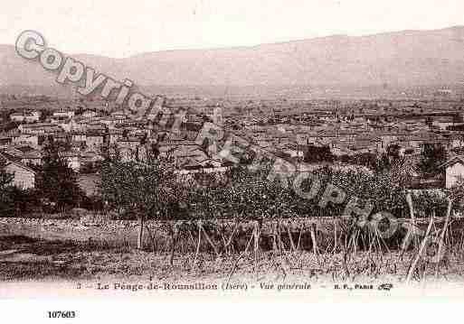 Ville de PEAGEDEROUSSILLON(LE), carte postale ancienne