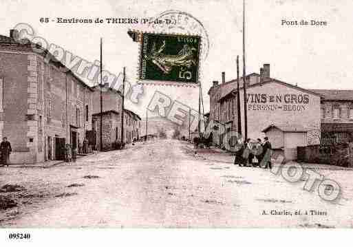 Ville de PESCHADOIRES, carte postale ancienne