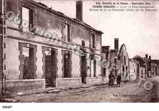 Ville de PIERREMORAINS, carte postale ancienne