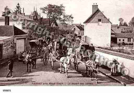 Ville de PIERRES, carte postale ancienne