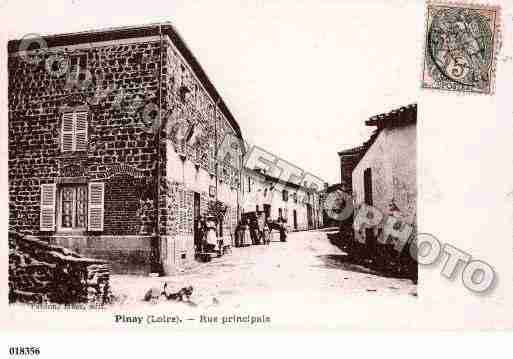 Ville de PINAY, carte postale ancienne