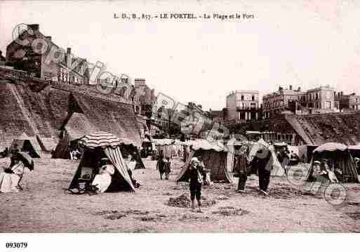 Ville de PORTEL(LE), carte postale ancienne