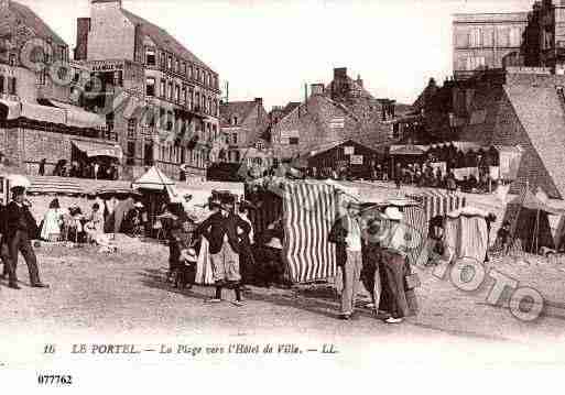 Ville de PORTEL(LE), carte postale ancienne