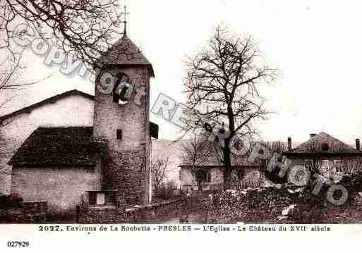 Ville de PRESLE, carte postale ancienne