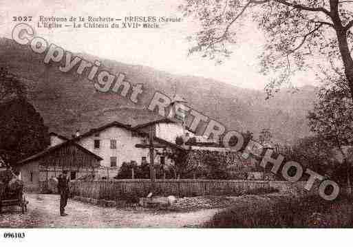Ville de PRESLE, carte postale ancienne