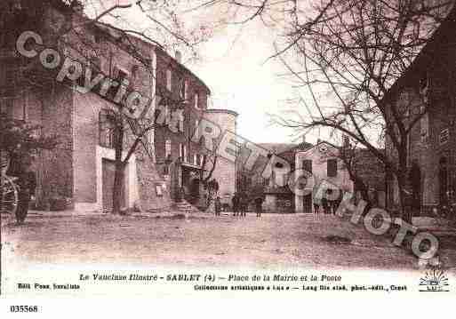 Ville de SABLET, carte postale ancienne