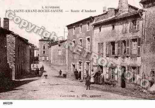 Ville de SAINTAMANTROCHESAVINE, carte postale ancienne