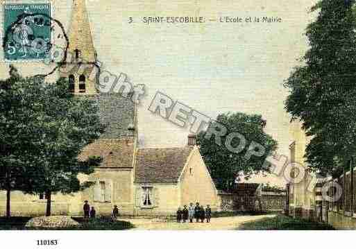 Ville de SAINTESCOBILLE, carte postale ancienne