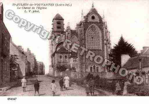 Ville de SAINTJULIENDEVOUVANTES, carte postale ancienne