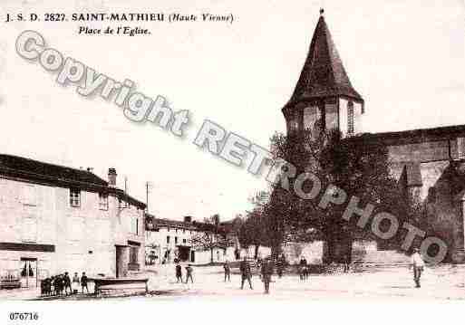 Ville de SAINTMATHIEU, carte postale ancienne