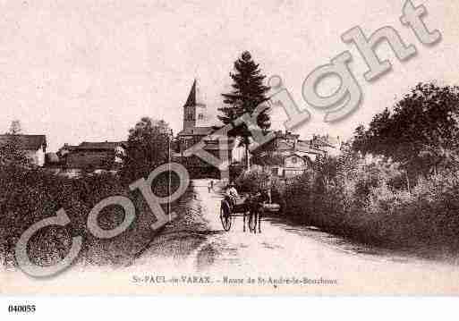 Ville de SAINTPAULDEVARAX, carte postale ancienne