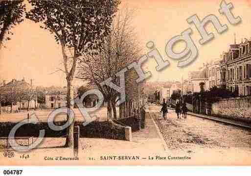 Ville de SAINTSERVAN, carte postale ancienne