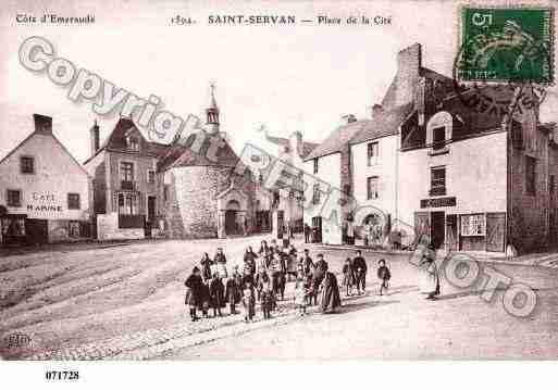 Ville de SAINTSERVAN, carte postale ancienne