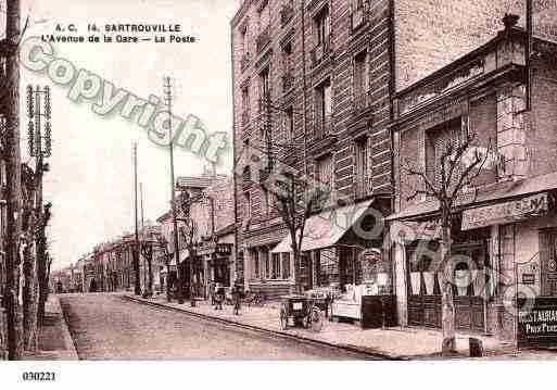 Ville de SARTROUVILLE, carte postale ancienne