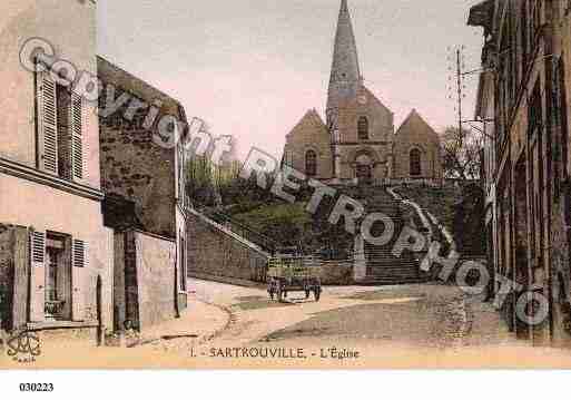 Ville de SARTROUVILLE, carte postale ancienne