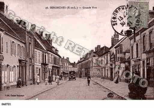 Ville de SENONCHES, carte postale ancienne