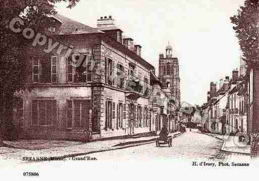 Ville de SEZANNE, carte postale ancienne